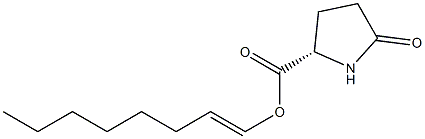 (S)-5-Oxopyrrolidine-2-carboxylic acid 1-octenyl ester Struktur