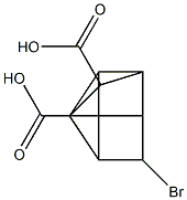 7-Bromotetracyclo[4.2.0.02,5.03,8]octane-1,4-dicarboxylic acid Struktur