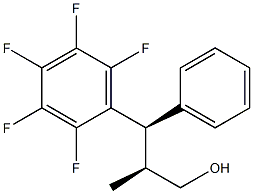 (2S,3R)-2-Methyl-3-(pentafluorophenyl)-3-phenyl-1-propanol Struktur