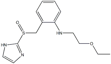 N-(2-Ethoxyethyl)-2-[(1H-imidazol-2-yl)sulfinylmethyl]aniline Struktur