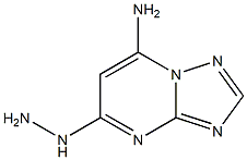 5-Hydrazino-7-amino[1,2,4]triazolo[1,5-a]pyrimidine Struktur