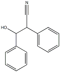 2,3-Diphenyl-3-hydroxypropiononitrile Struktur