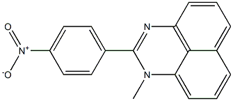 1-Methyl-2-(4-nitrophenyl)-1H-perimidine Struktur