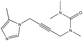 N-[4-(5-Methyl-1H-imidazol-1-yl)-2-butynyl]-N,N',N'-trimethylurea Struktur