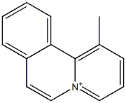 1-Methylbenzo[a]quinolizinium Struktur