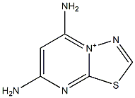 5,7-Diamino-1,3,4-thiadiazolo[3,2-a]pyrimidin-4-ium Struktur