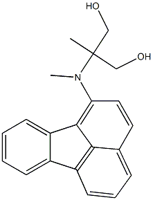 2-[(Fluoranthen-1-yl)methylamino]-2-methyl-1,3-propanediol Struktur