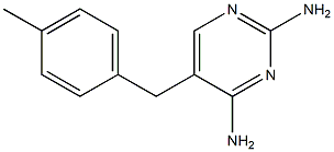 5-(4-Methylbenzyl)pyrimidine-2,4-diamine Struktur