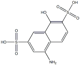 4-Amino-8-hydroxy-2,7-naphthalenedisulfonic acid Struktur