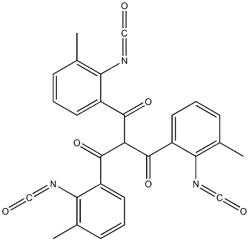 Tris(3-methyl-2-isocyanatobenzoyl)methane Struktur