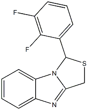 1-[2,3-Difluorophenyl]-3H-thiazolo[3,4-a]benzimidazole Struktur