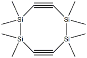 3,3,4,4,7,7,8,8-Octamethyl-3,4,7,8-tetrasila-1,5-cyclooctadiyne Struktur