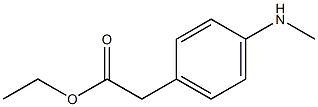 [p-(Methylamino)phenyl]acetic acid ethyl ester Struktur