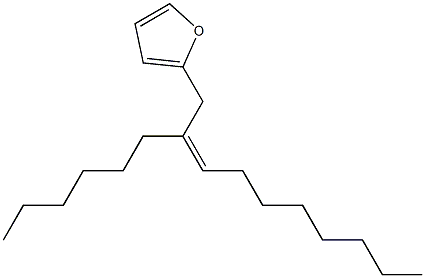 2-[(Z)-2-Hexyl-2-decenyl]furan Struktur