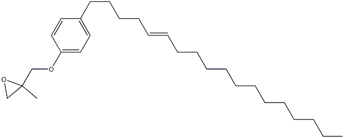 4-(5-Octadecenyl)phenyl 2-methylglycidyl ether Struktur