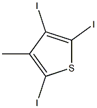 2,4,5-Triiodo-3-methylthiophene Struktur