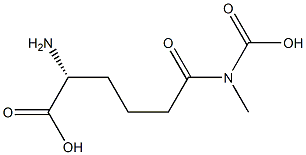 (-)-5-(Carboxymethylcarbamoyl)-D-norvaline Struktur