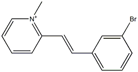 2-(3-Bromostyryl)-1-methylpyridinium Struktur