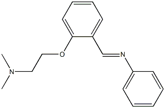 N-[o-[2-(Dimethylamino)ethoxy]benzylidene]aniline Struktur