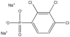 2,3,4-Trichlorophenylphosphonic acid disodium salt Struktur