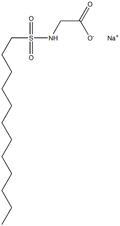 N-Dodecylsulfonylglycine sodium salt Struktur