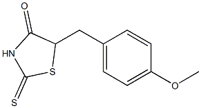 Dihydro-2-thioxo-5-(4-methoxybenzyl)thiazol-4(5H)-one Struktur