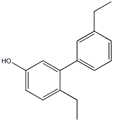 3-(3-Ethylphenyl)-4-ethylphenol Struktur