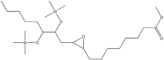 3-[2,3-Bis(trimethylsiloxy)octyl]oxirane-2-octanoic acid methyl ester Struktur