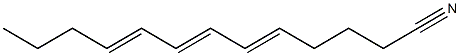 5,7,9-Tridecatrienenitrile Struktur