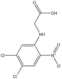 N-(4,5-Dichloro-2-nitrophenyl)glycine Struktur