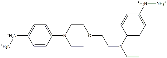 ビス[2-[N-エチル-N-(4-ジアゾニオフェニル)アミノ]エチル]エーテル 化學構(gòu)造式