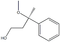 [R,(+)]-3-Methoxy-3-phenyl-1-butanol Struktur