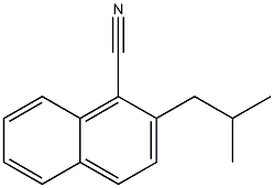 2-(2-Methylpropyl)naphthalene-1-carbonitrile Struktur