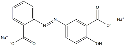 2-ヒドロキシ-5-[(2-カルボキシフェニル)アゾ]安息香酸二ナトリウム 化學(xué)構(gòu)造式