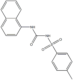 1-(4-Methylphenylsulfonyl)-3-(1-naphthalenyl)urea Struktur