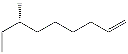 [S,(+)]-7-Methyl-1-nonene Struktur