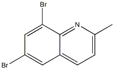 6,8-Dibromo-2-methylquinoline Struktur