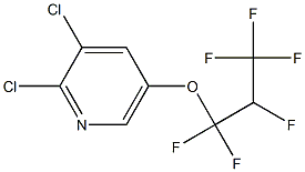 2,3-Dichloro-5-(1,1,2,3,3,3-hexafluoropropyloxy)pyridine Struktur