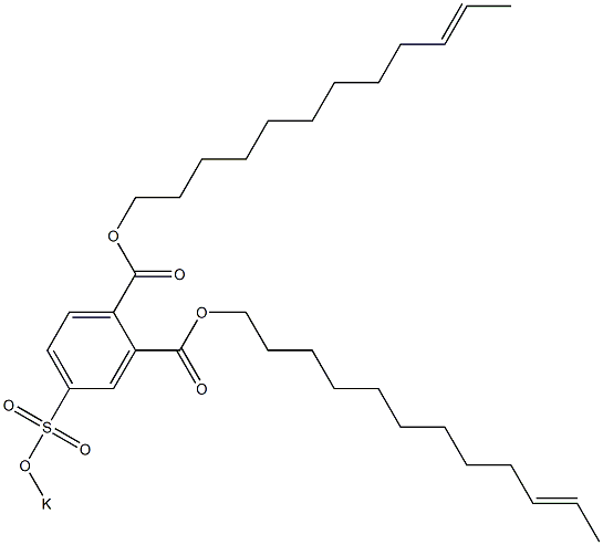 4-(Potassiosulfo)phthalic acid di(10-dodecenyl) ester Struktur