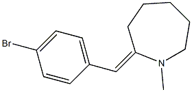 1-Methyl-2-[(4-bromophenyl)methylene]hexahydro-1H-azepine Struktur