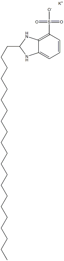 2,3-Dihydro-2-henicosyl-1H-benzimidazole-4-sulfonic acid potassium salt Struktur