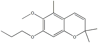 2,2,5-Trimethyl-7-propoxy-6-methoxy-2H-1-benzopyran Struktur