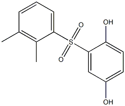 2,5-Dihydroxy-2',3'-dimethyl[sulfonylbisbenzene] Struktur