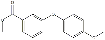 3-(4-Methoxyphenoxy)benzoic acid methyl ester Struktur