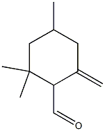 2,2,4-Trimethyl-6-methylenecyclohexane-1-carbaldehyde Struktur