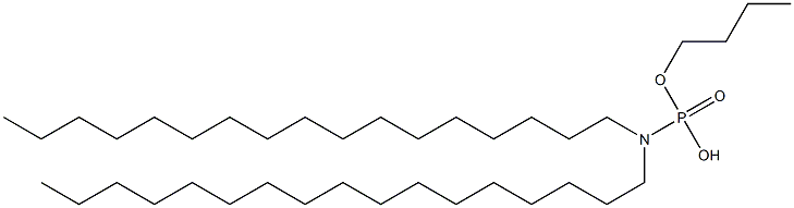 N,N-Diheptadecylamidophosphoric acid hydrogen butyl ester Struktur