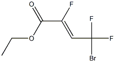 (Z)-4-Bromo-2,4,4-trifluoro-2-butenoic acid ethyl ester Struktur