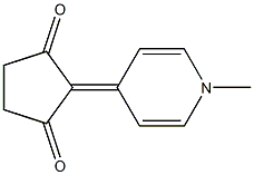 1,4-Dihydro-1-methyl-4-(2,5-dioxocyclopentylidene)pyridine Struktur