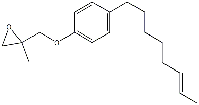 4-(6-Octenyl)phenyl 2-methylglycidyl ether Struktur