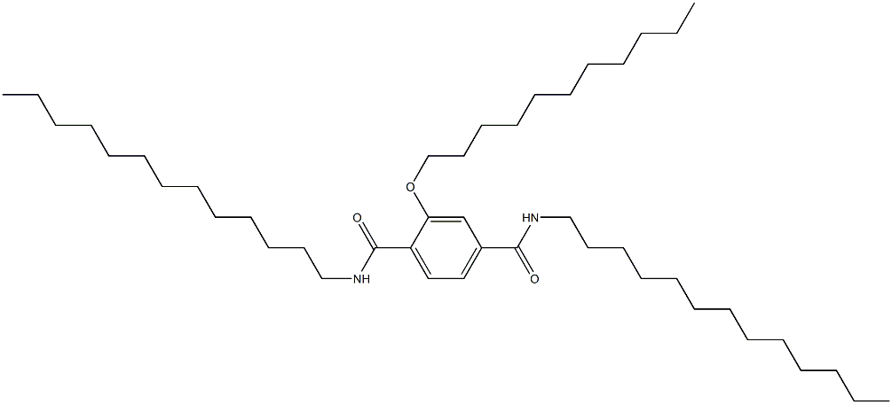 2-(Undecyloxy)-N,N'-ditridecylterephthalamide Struktur